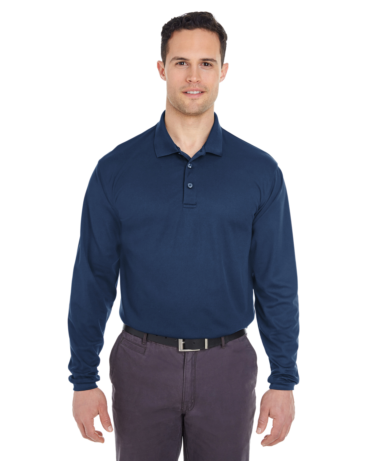 Men’s Long Sleeve Cool/Dry Polo Shirt | Jefferson